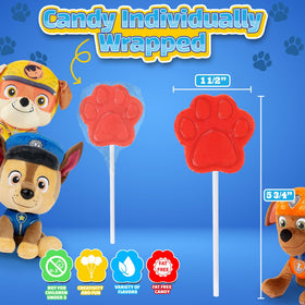 RBBZ Party Paw Lollipops open pack shows vibrant colors and flavor variety.