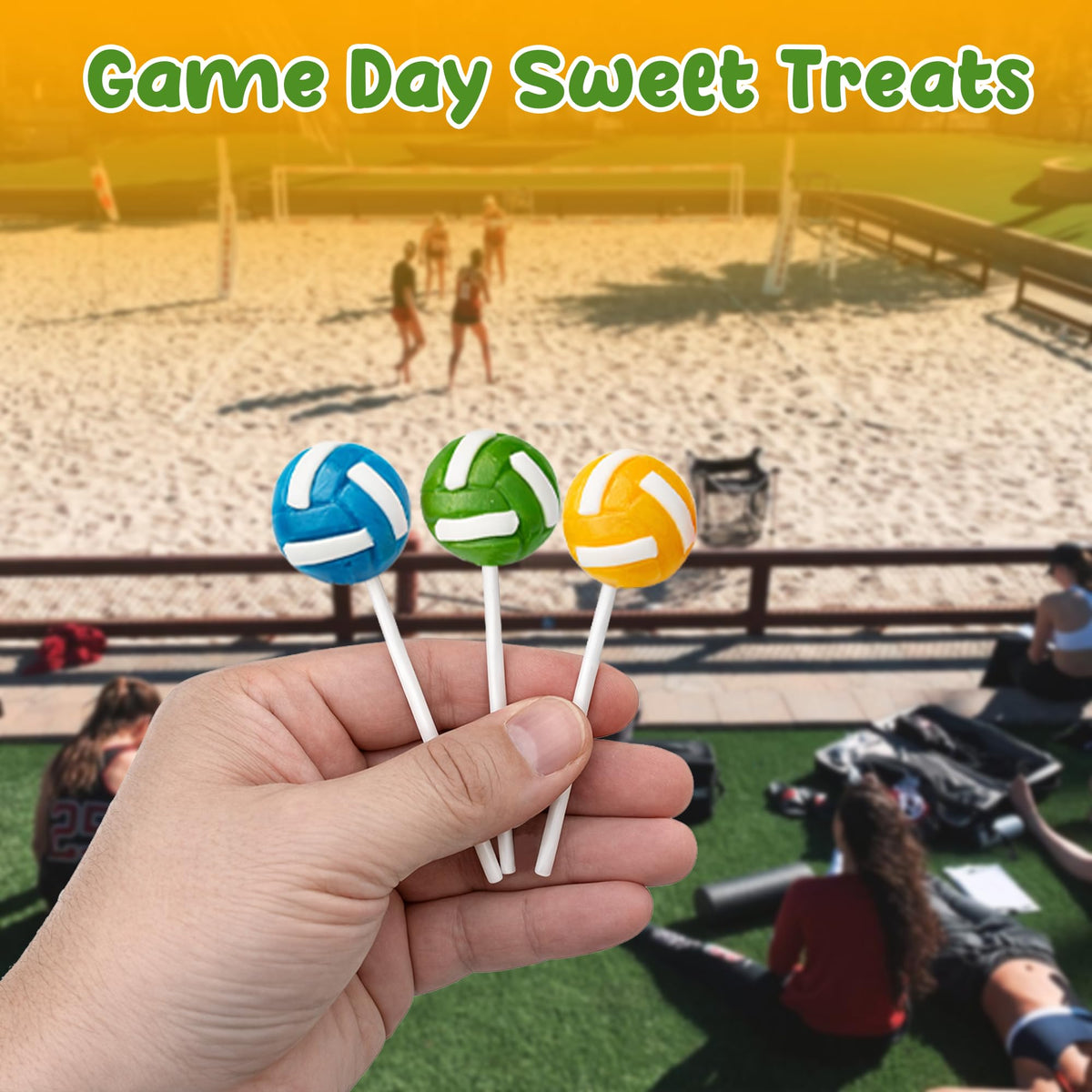 RBBZ Party Volleyball Candy Lollipops gift box ready treats.