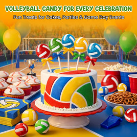 RBBZ Party Volleyball Candy Lollipops summer snacks for beach days.