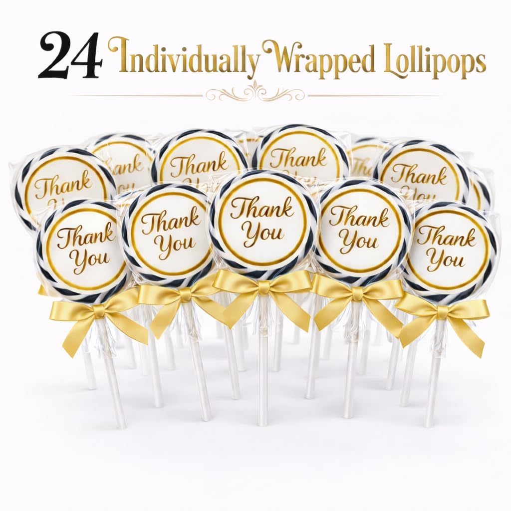 RBBZ Party thank you lollipops suit weddings and baby showers as favors.