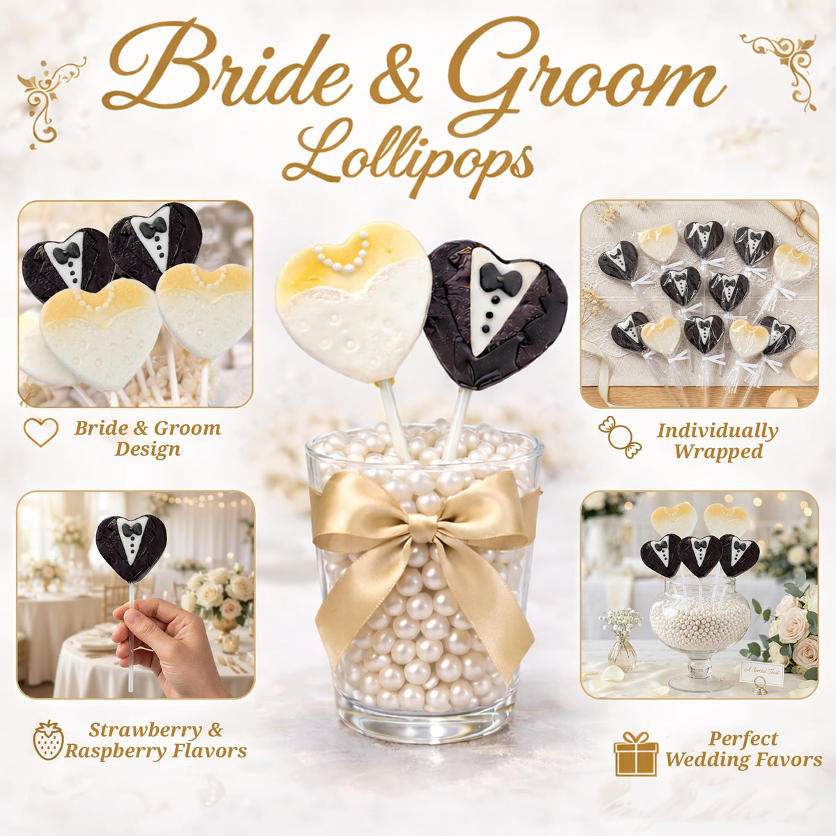 RBBZ Party wedding-theme candy displayed to elevate dessert tables.