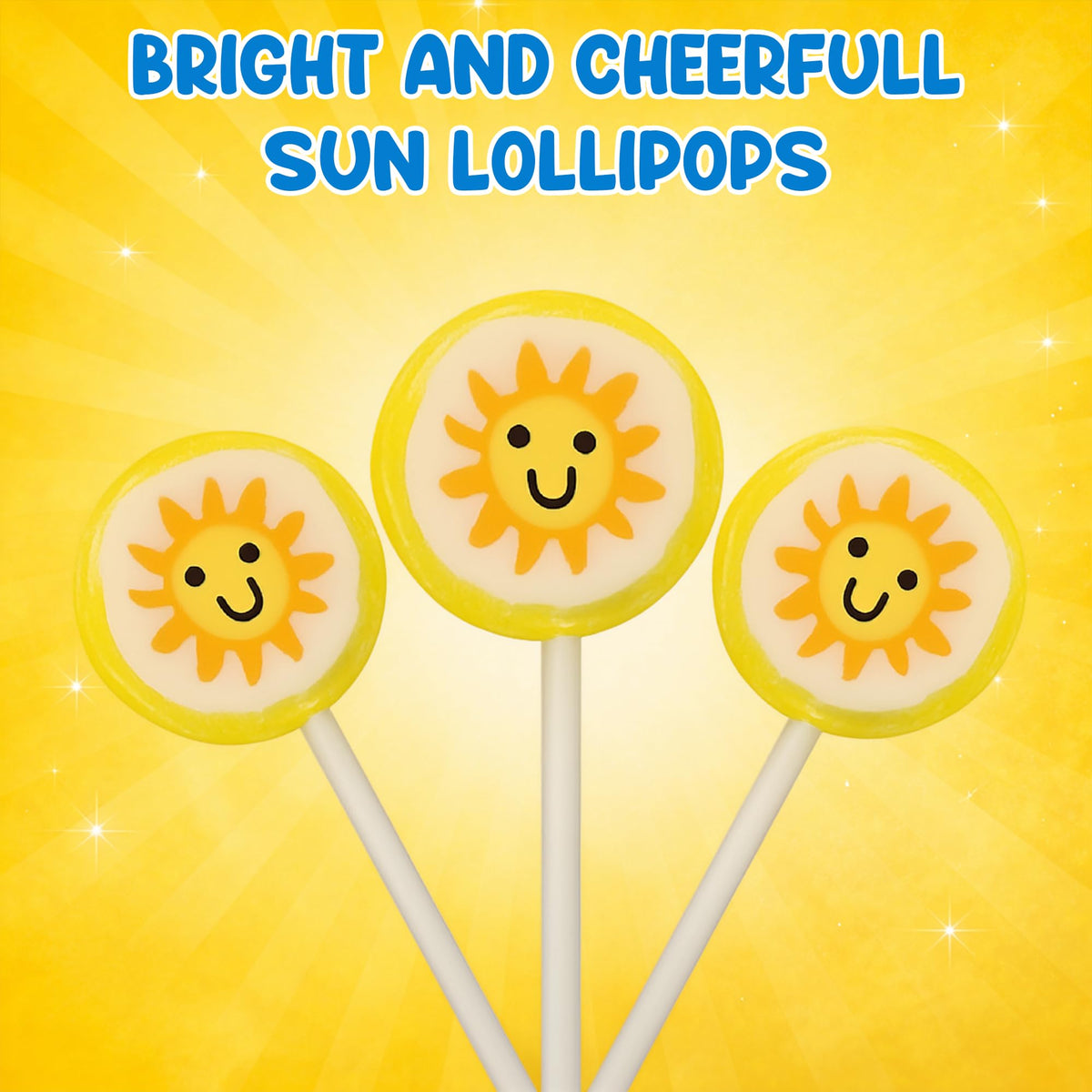RBBZ Party Sun Candy Lollipops perfect for birthday party goodie bags.