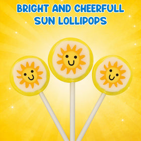RBBZ Party Sun Candy Lollipops perfect for birthday party goodie bags.