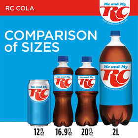 RC Cola glass with can, ready for a refreshing pour