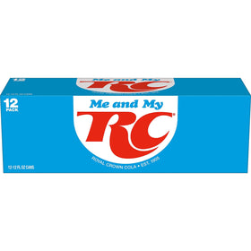 RC Cola 12-pack display, classic American cola option
