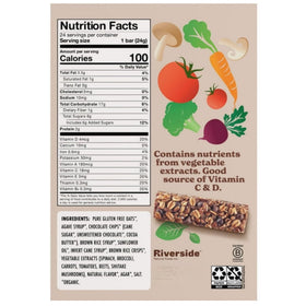Organic oats and vegetable extracts forming a wholesome snack base.