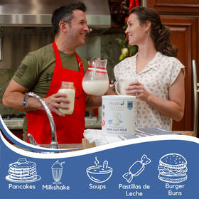 Ready Harvest milk powder used to create a creamy dessert idea