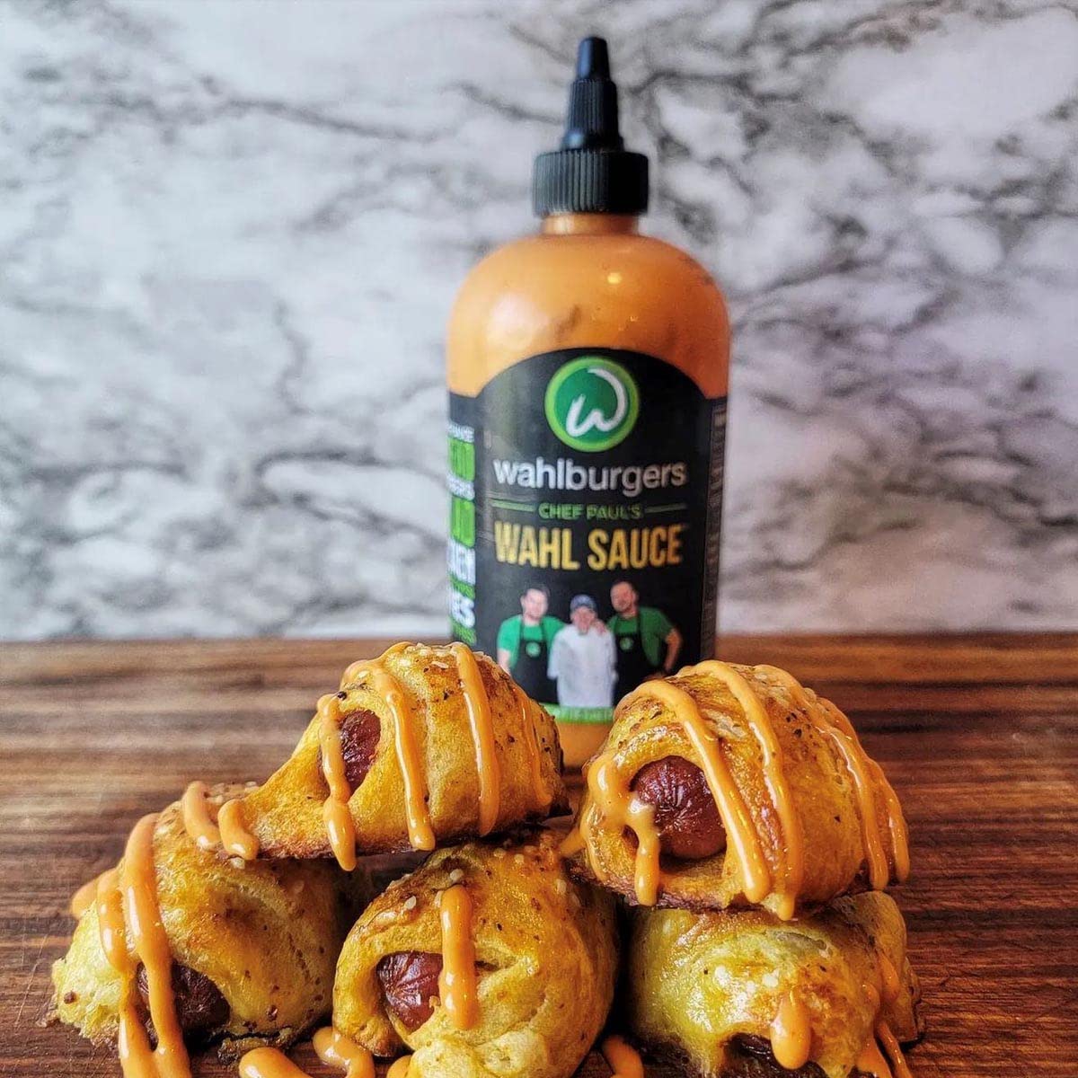 Ready Set Gourmet Wahl Sauce as salad dressing for quick flavor.