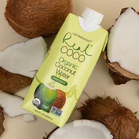 Real Coco hydration-ready sipper, ideal for quick refreshment.