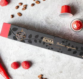Real Coffee Espresso Verona dense crema detail suggests authentic Italian roast.