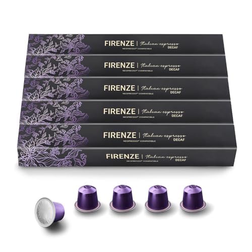 Real Coffee Great Taste Decaf Firenze capsule close-up highlighting aroma and decaf clarity