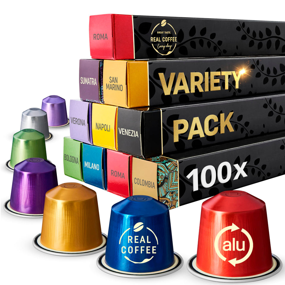 REAL COFFEE GREAT TASTE Nespresso Original morning espresso capsules for quick energy.