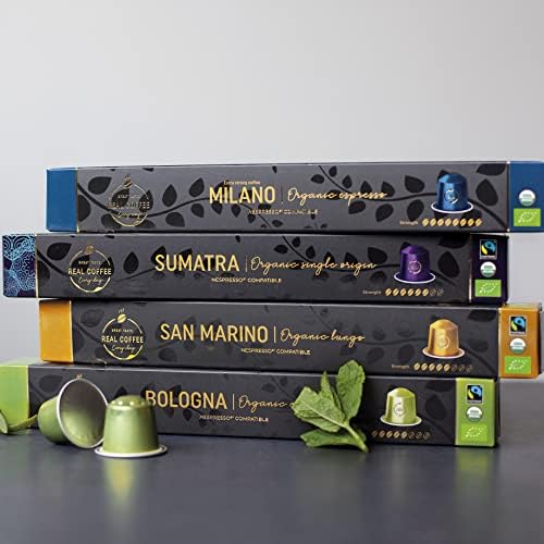 REAL COFFEE GREAT TASTE. EVERY DAY Ten-box packaging highlights Fairtrade and Organic blends.