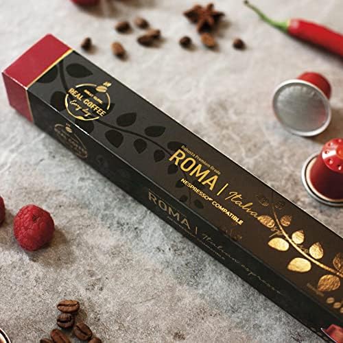 Roma aluminium capsule shows premium packaging ready for recycling.