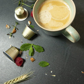 San Marino Original Line compatibility badge with Nespresso machines.