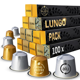 REAL COFFEE Lungo San Marino capsule for creamy full-bodied flavor