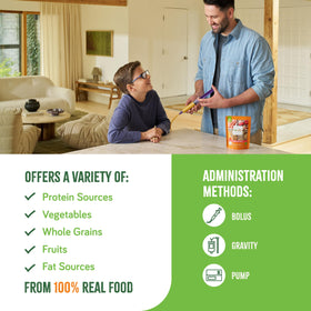 Real Food Blends nine point four ounce pack, ready-to-serve for meals.