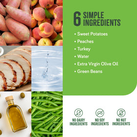 Real Food Blends puree close-up, showing real-food ingredients