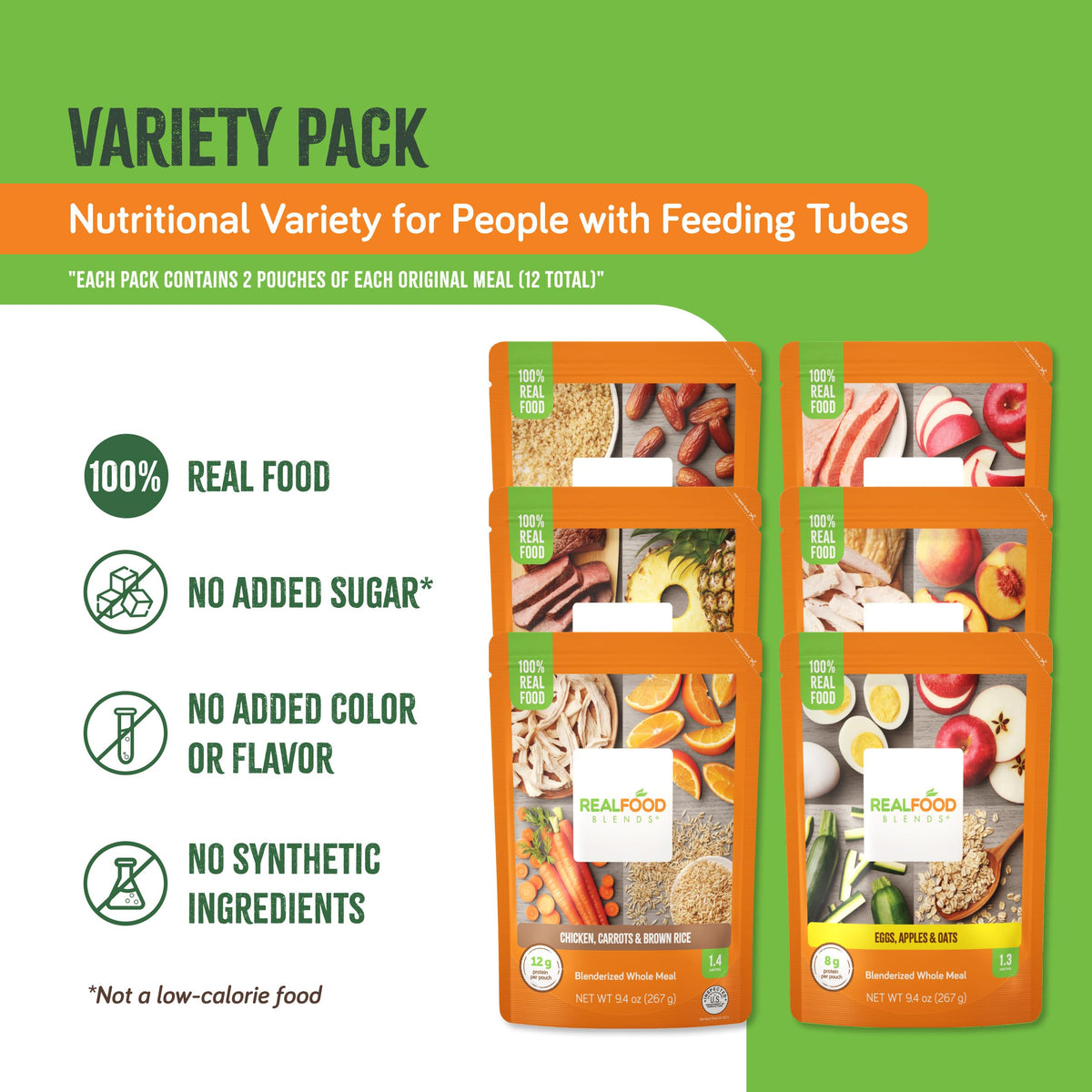 Real Food Blends puree meal turkey-potato close-up, protein-rich option for meals.