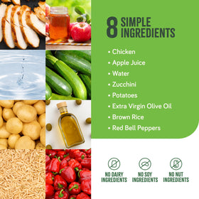 Real Food Blends pouch pour shows convenient, shelf-stable nutrition for tube feeding.