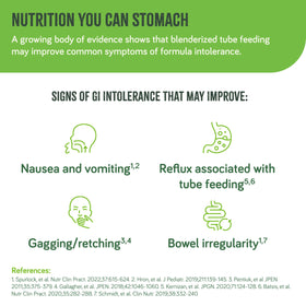 Real Food Blends pouch ready-to-feed design supports simple meal prep for caregivers.