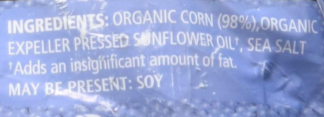 Real Foods Organic Corn Thins Original texture close-up, perfect light snack base