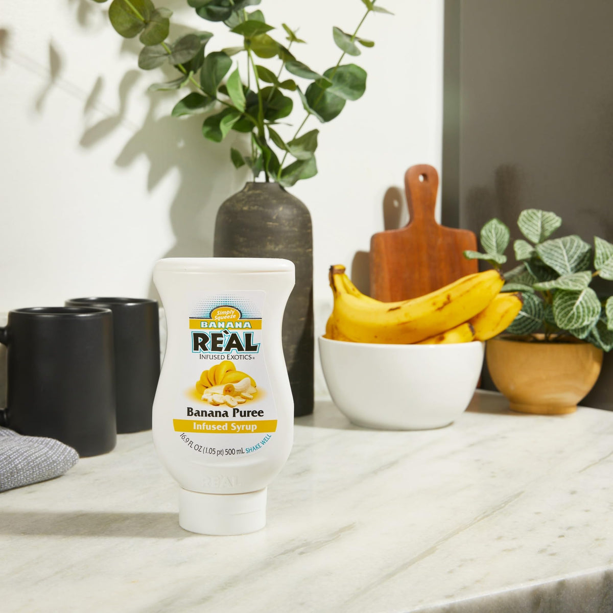 Reàl Infused Exotics banana puree syrup pack3 bundle ideal for multi-serve beverages