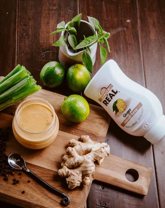 Reàl Infused Exotics Ginger Syrup built-in oxygen barrier preserves freshness and flavor.