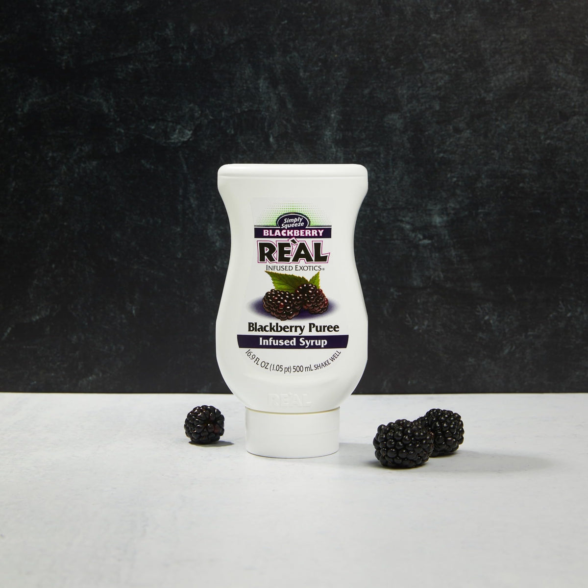 Oregon Marion blackberries flavor Reàl Infused Exotics syrup.