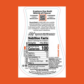 Freshness barrier in Real Infused Exotics Peach Syrup preserving flavor and texture
