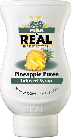 Real Infused Exotics pineapple puree swirl enhances drinks and desserts.