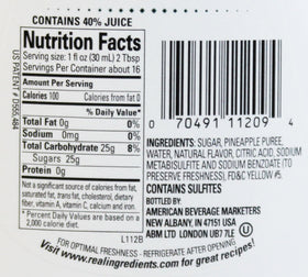 Real Infused Exotics pineapple flavor adds tropical notes to shakes and mocktails.