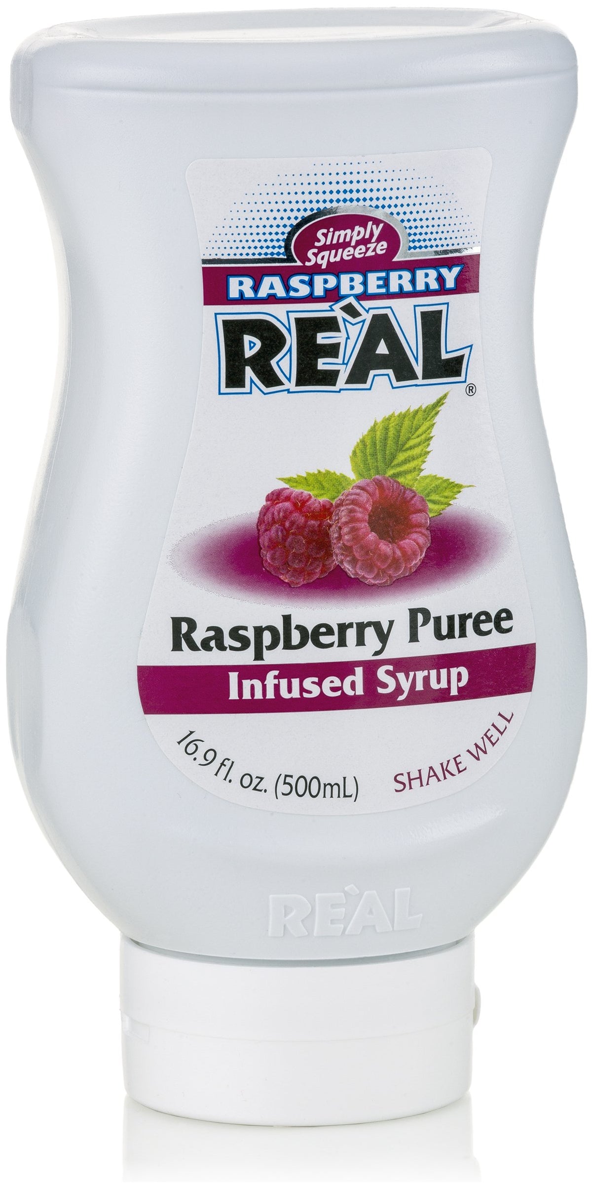 Real Infused Exotics Raspberry Real Syrup used in desserts and cocktail preparations.