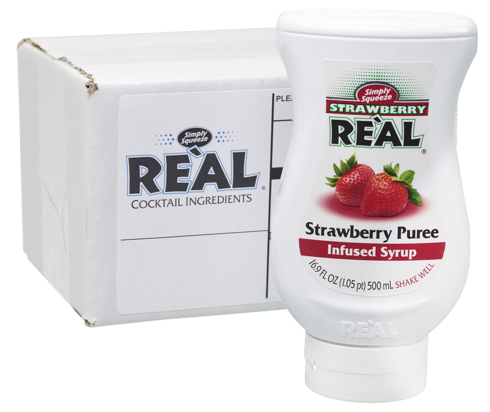Reàl Infused Exotics Strawberry Reàl bottle pour for smooth cocktail mixing