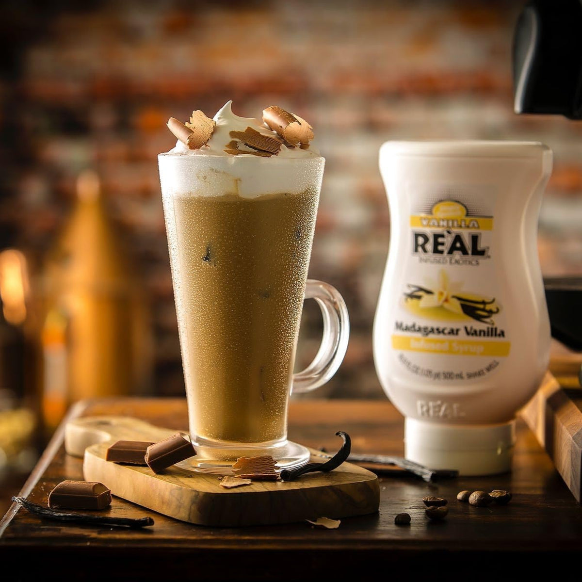 Reàl Infused Exotics Madagascar vanilla adds warm aroma to beverages