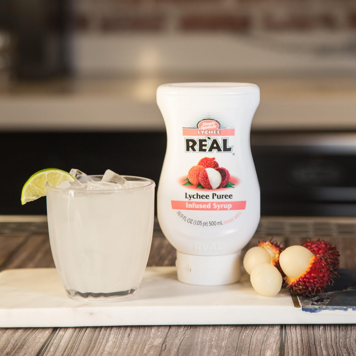 Real Infused Exotics volcano-spout; drip-free pouring for precise flavor control