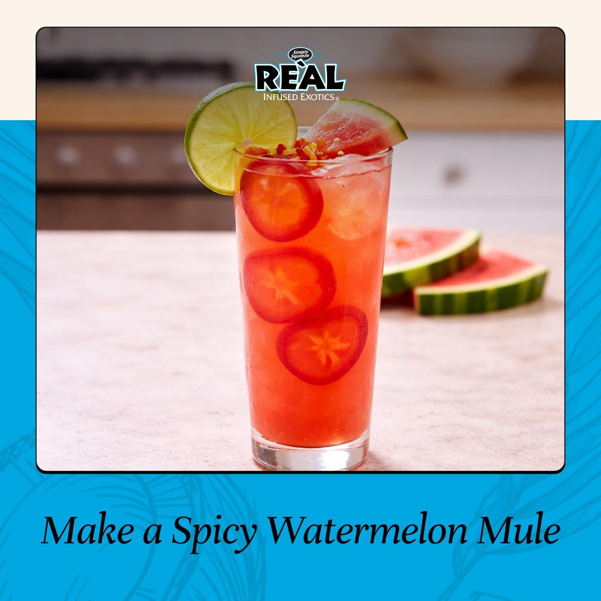 Reàl Infused Exotics Watermelon Syrup adds fresh flavor to desserts.
