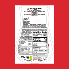 Reàl Infused Exotics Watermelon Syrup squeezable bottle with drip-free pour.