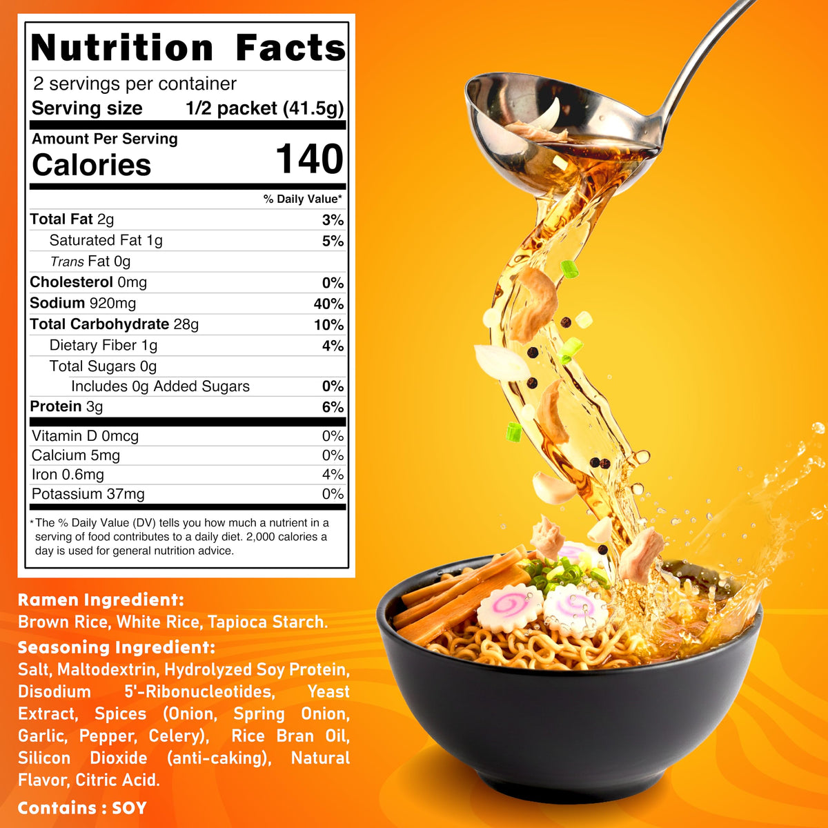 Real Naturals BAMI gluten-free ramen served as a quick weeknight meal.