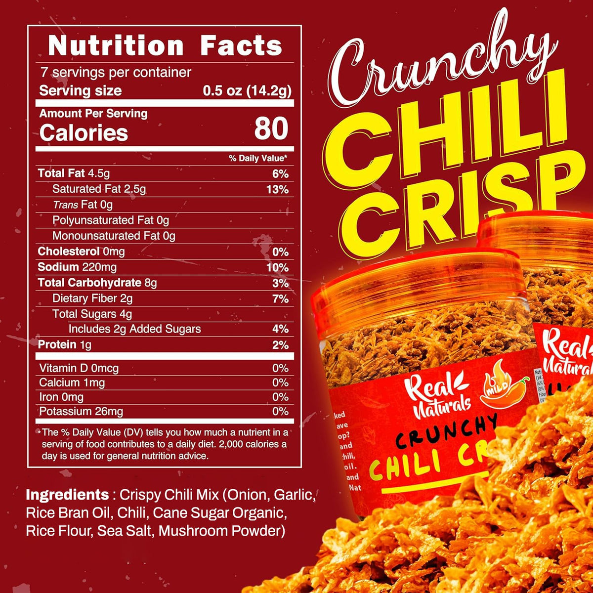Real Naturals Chili Crisp inspired by family creates versatile, tasty kitchen staple.