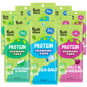 Real Naturals Crunchy Edamame Sea Salt 10-Pack—protein-rich snack for on-the-go