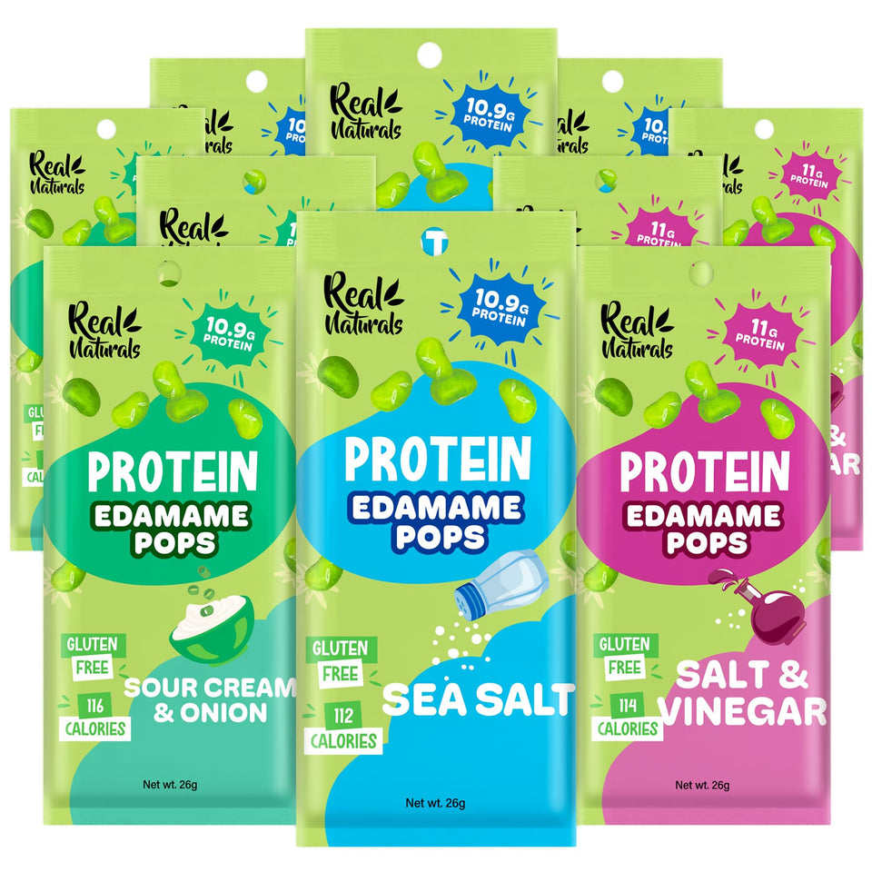 Real Naturals Crunchy Edamame Sea Salt 10-Pack—protein-rich snack for on-the-go