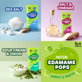 Real Naturals Crunchy Edamame Sour Cream 10-Pack—savory snack for kids and adults