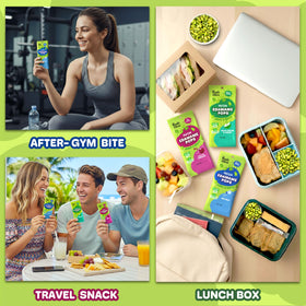 Real Naturals Edamame Snack Served on a Plate—perfect for sharing