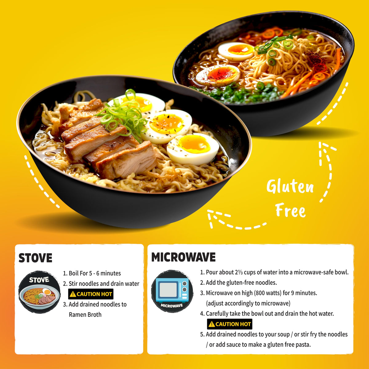 Real Naturals gluten-free ramen noodles low-sodium option emphasized