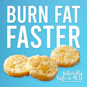 Real Naturals Keto Cookies Butter Coconut ingredients close-up highlighting natural coconut.