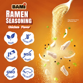 Real Naturals low-sodium ramen seasoning powder for flavorful meals with less salt.