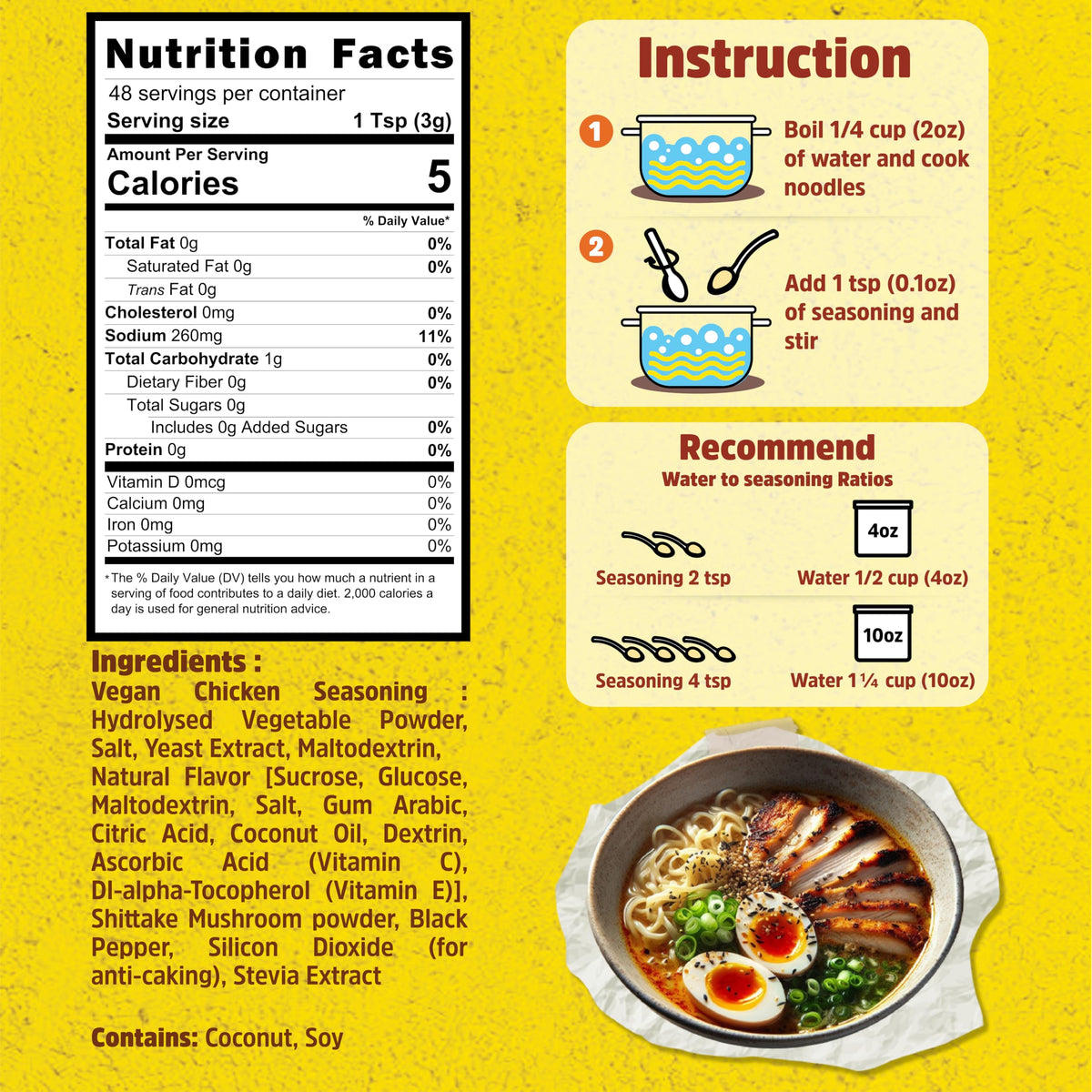 Real Naturals ready broth for ramen; fragrant aroma and speedy taste boost