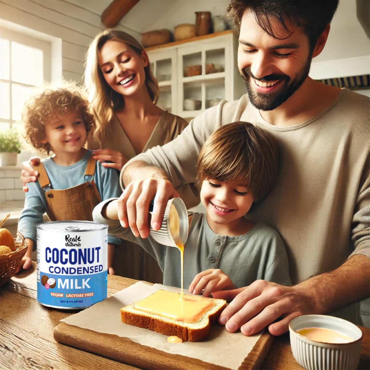 Real Naturals baking-ready coconut milk for cakes and pastries