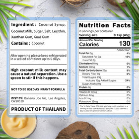 Real Naturals coconut milk close-up of ingredients for vegan baking
